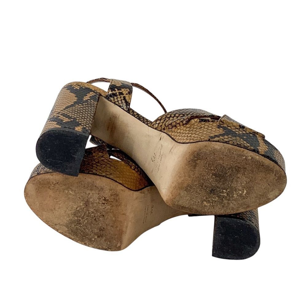 PARIS TEXAS Size 39.5 Python Print Platform Sanda… - image 10